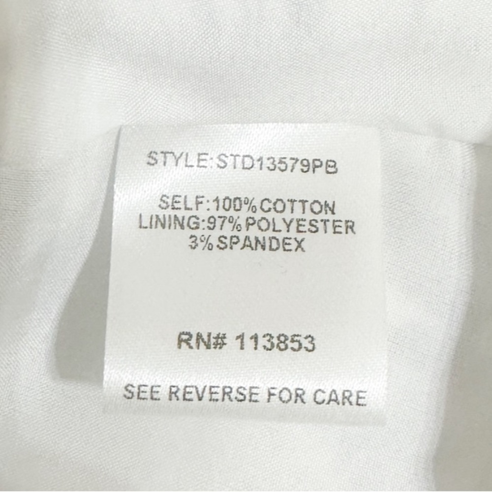 Sugarlips Francine Toile Sky Santana Tie Back Ruffle Midi Dress Blue White Sz M - Picture 6 of 8